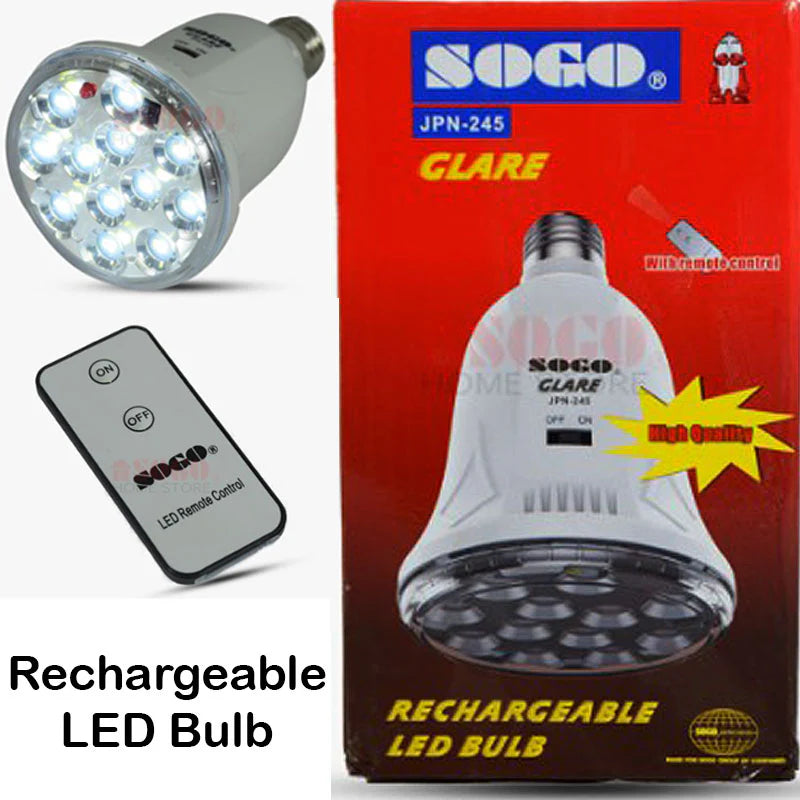 SOGO GLARE JPN - 245 Rechargeable Led Bulb with Remote Control